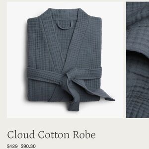 Parachute Cloud Cotton Robe in Dusk